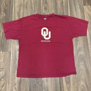 VTG Oklahoma Sooners Shirt Men's XL Red Embroidered Pro Player P2 Y2K 00s